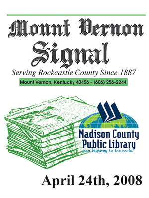 cover image of Mount Vernon Signal 04/24/2008